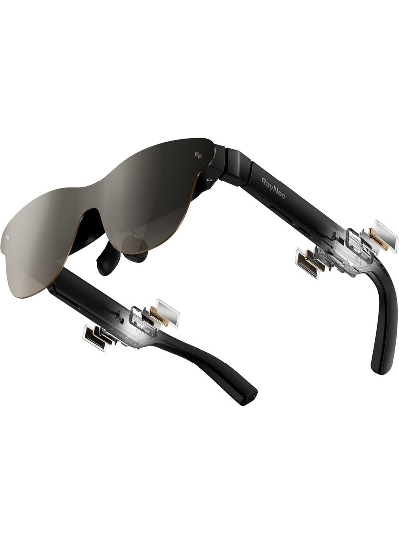 RayNeo Air 3s Pro AR/XR Glasses, 201" 120Hz FHD HueView Display, Portable AR Video Eyewear Gaming Glasses for iPhone 16/15, Android, Mac, Switch, PS5, Steam Deck - Next-Gen Wearable Theater-3Spro - Image 1
